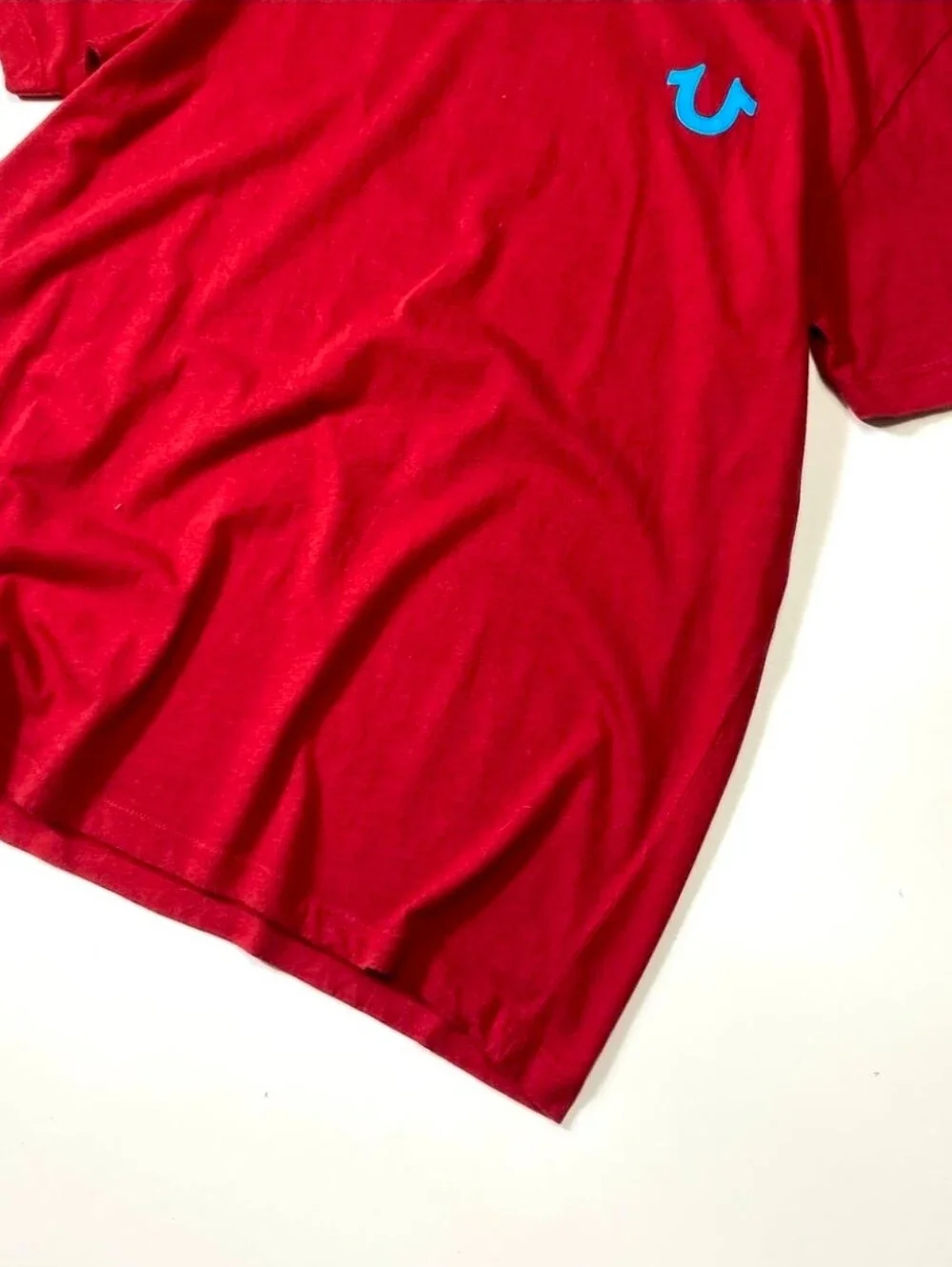NWT  True Religion Men's Buddha Logo Tee Red Dahlia-Burgundy T Shirt Medium